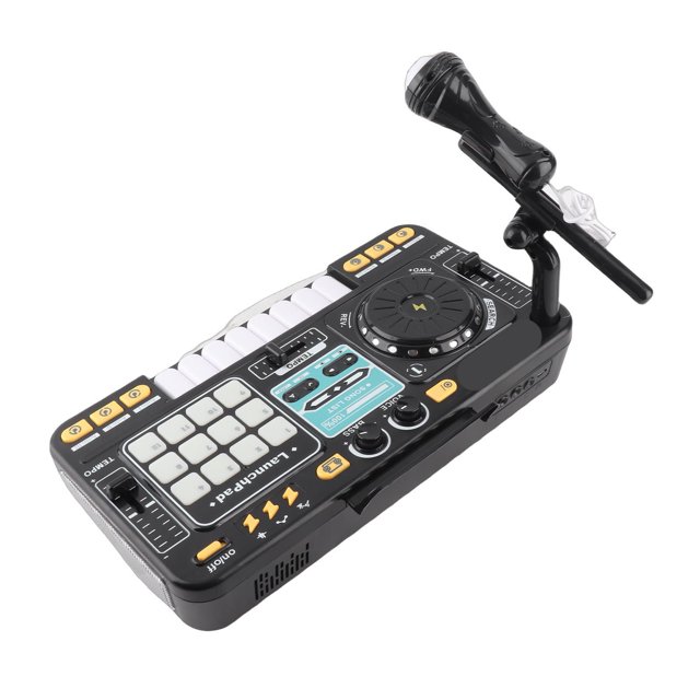 Mezclador De DJ Para Niños, 12 Botones MIDI, Teclado De 8 Teclas, Piano, Grabación Con Luces LED, Micrófono, Para Niños Y Niñas A Partir De 3 Años, Instrumentos Musicales