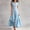 Sky Blue, variant on Morttic Women's Button Front Lace Trim Maxi Dress – V-Neck Sleeveless A-Line, Solid Color Casual Elegant Long Dress Sky Blue,L