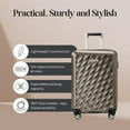 thumbnail image 3 of Ricardo Beverly Hills Melrose Hardside Expandable Luggage with Lightweight Construction for Smooth Traveling, Stylish, Durable, and Spacious, Men and Women, Bronze, Check-In Medium 25-Inch, 3 of 17