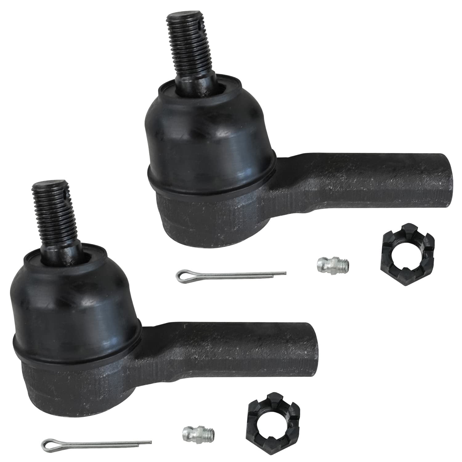Detroit Axle - Front 12pc Suspension Kit for 1996-2004 Nissan Pathfinder Infiniti QX4, 2 Lower Control Arms 2 Ball Joints 2 Sway Bars 4 Outer and Inner Tie Rods 2 Boots Replacement