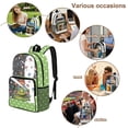 thumbnail image 5 of Whosucclay Polka Dots Pattern 17 Inch Large Capacity Clear Backpack for Girls Boys, Adjustable Straps Heavy Duty Transparent Backpack for High School Kindergarten, 5 of 10