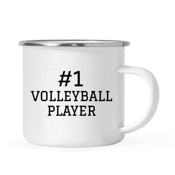 Koyal Wholesale Campfire Coffee Mug Thank You Gift, #1 Volleyball Player, Set of 1
