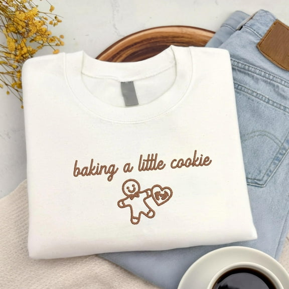 Embroidered Christmas Pregnancy Announcement Sweatshirt, Christmas Maternity Shirt, Christmas Baby Reveal Sweater, Xmas Pregnant TShirt