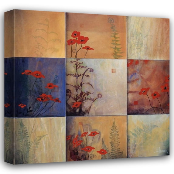 Don Li-Leger 20x20 Gallery Wrapped Canvas Wall Art Titled - Fern Nine Patch