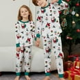 thumbnail image 3 of SILVERCELL Matching Family Christmas Pajama Sets Christmas Pattern Long Sleeve Sleepwear Holiday Lounge Sets, 3 of 5