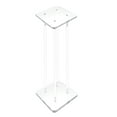 thumbnail image 1 of 12 X 12 X 24" 1/2" Rods Clear Riser Acrylic Transparent Plexiglass Pedestal Table Display Podium Glorifier Riser Stand Centerpiece Flower Sculputure Merchandise Lamp Book Stand, 1 of 5