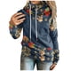 thumbnail image 1 of Gibobby Sudadera con Capucha en Ligero y calientito Contraste de Navidad Esplice imprimir mangas largas Pullover blusas correa tops (Azul, S), 1 of 5