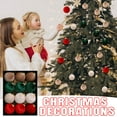 thumbnail image 5 of Mecorevxz 12 Pcs Velvet Christmas Tree Ornaments,60mm/2.36in Large Christmas Ornaments Set Shatterproof Hanging Flocked Balls for Xmas Tree Decor(D), 5 of 5