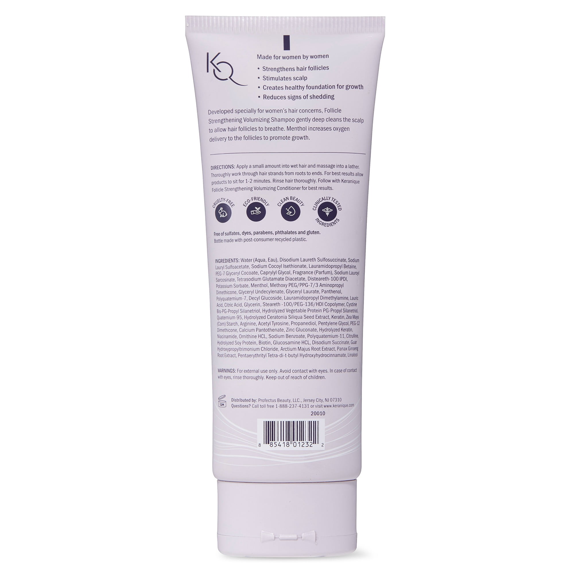 Keranique Follicle Strengthening Volumizing Shampoo for Thinning Hair, 4.5 fl oz