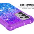 thumbnail image 4 of case for Samsung Galaxy A32 4G（Not 5G） Women Case,Creativity Clear Gradient Quicksand Glitter Flowing Liquid Floating TPU Case Bling Diamond Sparkle Cover for Samsung Galaxy A32 4G JB Purple Navy, 4 of 14