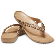 Crocs Women's Kadee II Leopard Flip Flops