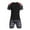 Black#4, variant on VBTAPA Men Compression Workout Set 2 PCS Quick Dry T Shirt and Shorts Gym Athletic Basketball Training Base Layer Set Black L