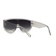 thumbnail image 4 of Mens Curved Top Large Shield Racer Sunglasses Slate Smoke, 4 of 4