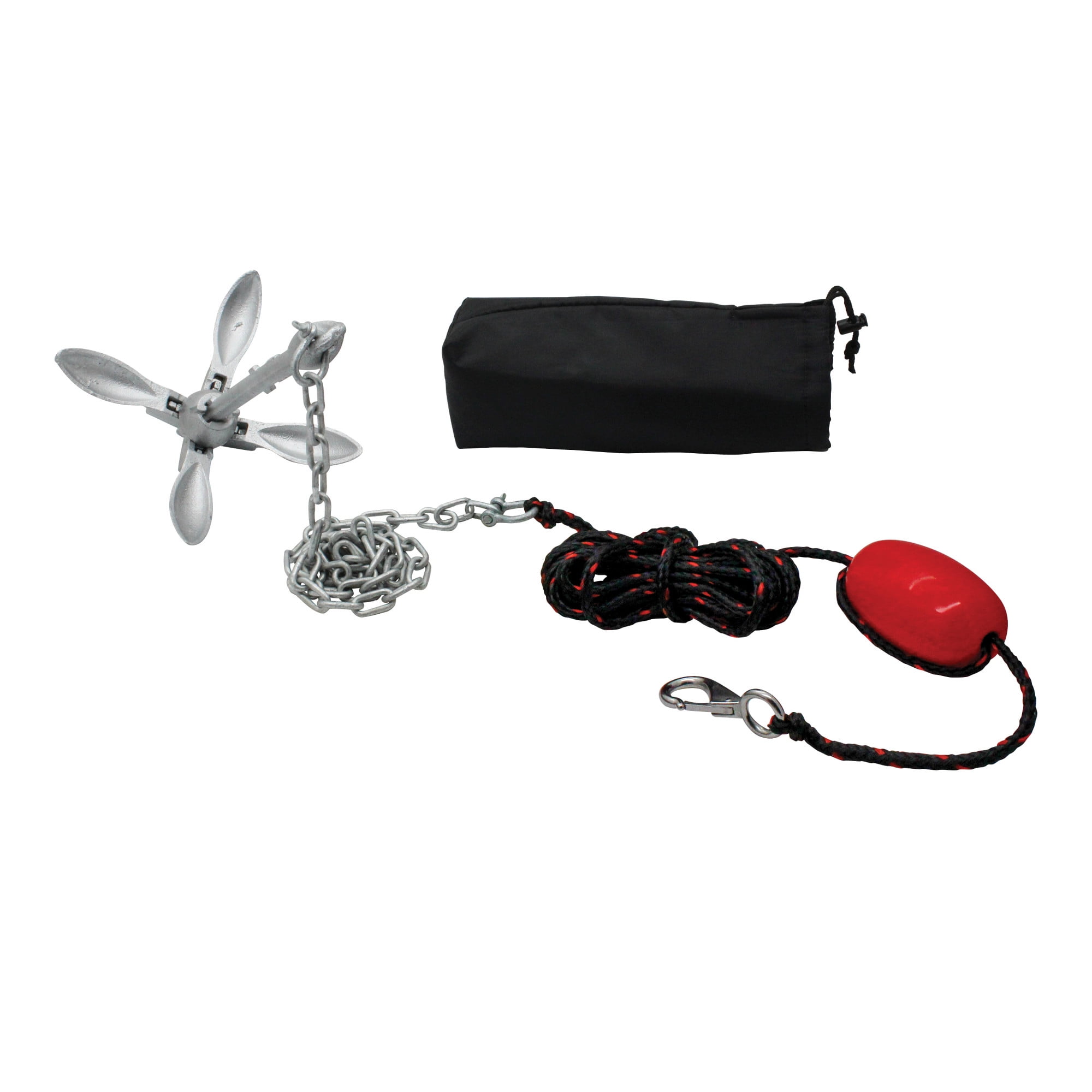 Extreme Max 3006.6785 BoatTector Complete Deluxe Grapnel Anchor Kit for Small Boats, Kayaks, PWC, Jet Ski, Paddle Boards, etc. - 3.5 lbs.