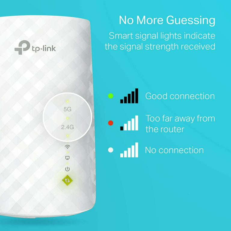  TP-Link WiFi Extender with Ethernet Port, Dual Band 5GHz/2.4GHz  , Up to 44% more bandwidth than single band, Covers Up to 1200 Sq.ft and 30  Devices, signal booster amplifier supports OneMesh(RE220) 