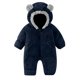 thumbnail image 2 of Traje de oso para bebé, leggings, ropa de lana de invierno para niñas y niños, mono con capucha, traje de nieve, abrigo para niños, 2 of 8