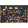 thumbnail image 1 of Shamar's Green Bar & Tavern Rustic Sign Decor 8x12 108120047562, 1 of 1