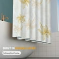 thumbnail image 3 of Esaierr Shower Curtain, Flower Bathroom Curtains,Bathroom Shower Hanging Curtain Anti-Mold Partition Curtain 72x72inch, 3 of 4
