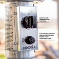 thumbnail image 4 of Nexgrill Sundara 92" Stainless Steel Outdoor Patio Heater, 48,000 BTUs, 2 Wheel Transport, Electronic Ignition, Easy Tank Access, Control Knob, Propane Heater for Porch, Garden, Backyard - 920-01001, 4 of 7