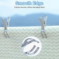 thumbnail image 3 of Paquete de 10 pinzas para ropa de plumón resistentes, clips metálicos de tamaño gigante, resistentes al viento para sillas de playa o salón de piscina (11 cm) Sincero Electrónica, 3 of 5