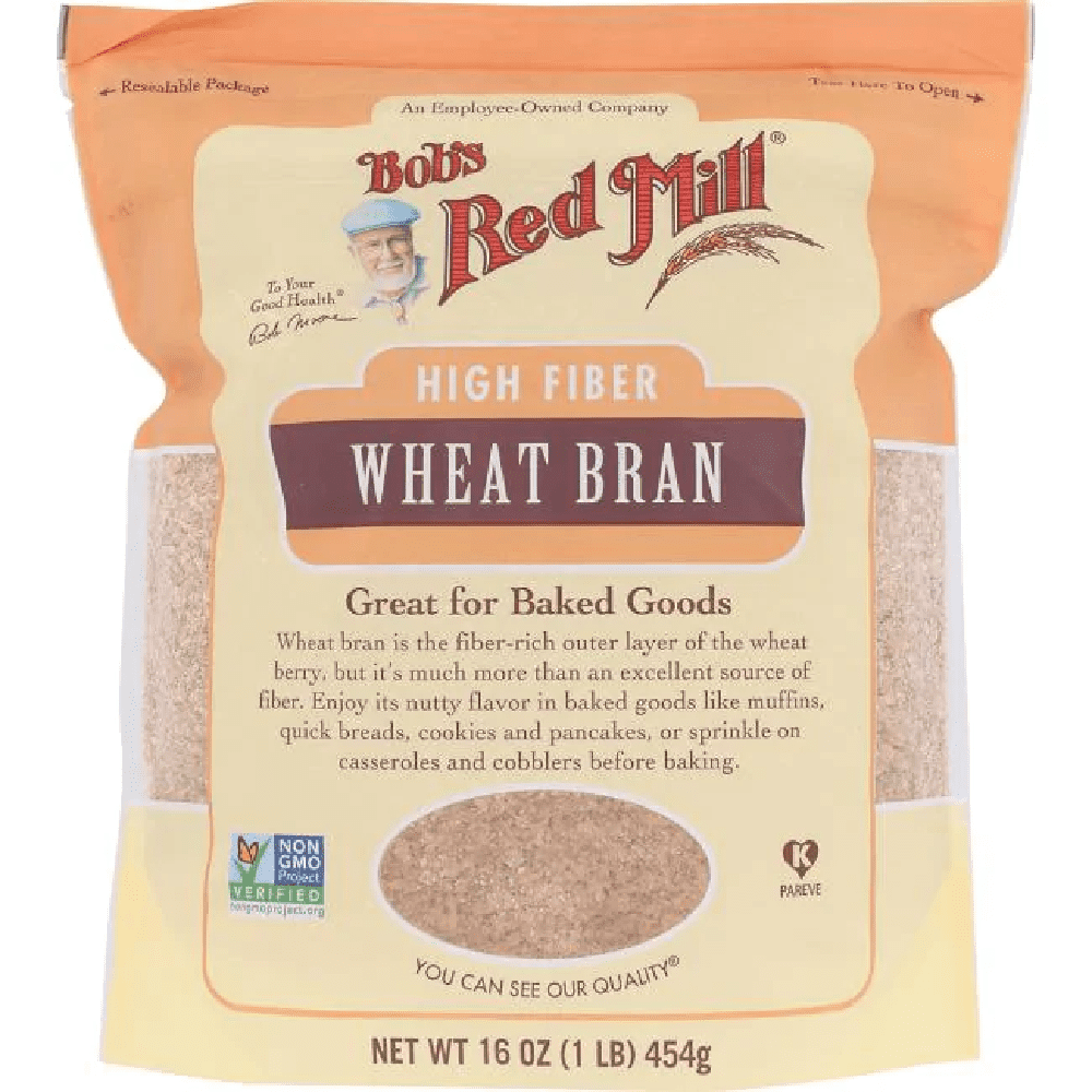 Bob's Red Mill High Fiber Wheat Bran, 16 oz [Pack of 4]