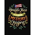 thumbnail image 2 of 1 Pce T-Shirt Col Rond Imprimé Drapeau Porto Rico, Tissu Polyester Décontracté, Extensible Moyen, Confort Toutes Saisons, Tee-Shirt à Manches Courtes à la Mode pour la Fête des Pères, Fête des Mères, Nouvel An, Fêtes de Printemps, 2 of 6