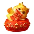 thumbnail image 4 of Figura de adorno de escritorio, regalo chino, artesanía, linda obra de arte, figura de animal de resina Estilo B, 4 of 9