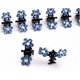 thumbnail image 2 of Diamantes De Imitación Pinzas Para El Cabello Flor Cristal Mango Antideslizante Pinzas De Pino Mini Pinzas Accesorios Para El Cabello Para Boda Horquillas Nupciales Fiesta De Baile 12 Piezas Vogacara CE007574-02, 2 of 6