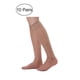 thumbnail image 2 of Medias de rodilla de seda para mujer Inspire Chic, color café, talla única, con puntera reforzada y transparente, 2 of 5