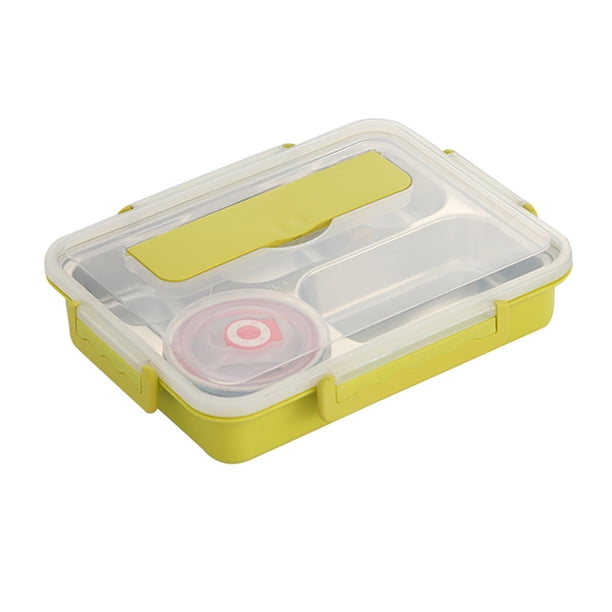 Billuyoard Fiambrera Caja de alimentos a prueba de fugas de acero inoxidable Contenedor de almacenamiento de comidas con aislamiento térmico, Verde, L Suministros térmicos fruta verde L Billuyoard HA006687-07