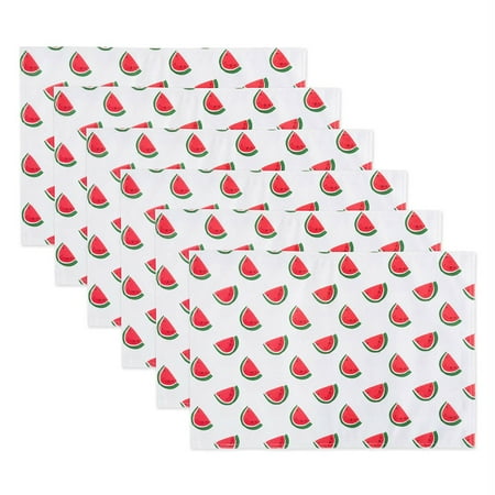 

Watermelon Print Outdoor Placemat (Set of 6)