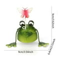 thumbnail image 7 of dianhelloya Handcrafted Metal Frog Garden Ornament, Whimsical Outdoor Decor Iron Sculpture, Durable Collectible Animal Figurine for Lawn, Patio, Desk, Gift, 7 of 7