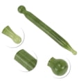 thumbnail image 3 of 1 Pc Rodillo Facial Duradero para Mujeres para Salón de Belleza, Vacaciones, Baño, Viaje, Resina, Cera de Abeja, Verde, 3 of 3