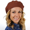 thumbnail image 2 of Cotton Beret - 11.5 inch Diameter - ONE SIZE FITS MOST - Copper, 2 of 6