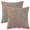 Camel, variant on Unique Bargains Solid Striped Soft Sofa Decorative Pillow Covers (2 Count) Light Gray 12" x 20"