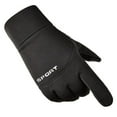 thumbnail image 4 of Dyfzdhu Fashion Men Driving Keep Warm Point Finger Windproof Winter Sprot Screen Gloves Black, 4 of 5