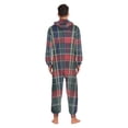 thumbnail image 4 of FORMRS Onesies Pajama for Adults Unisex Hoodie Winter Jumpsuit One Piece Sleepwear, Sizes S-2XL, Warm Tartan Mosaic, 4 of 7