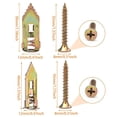 thumbnail image 5 of 120 Pcs Self Drilling Drywall Anchors with Screws Kit, Wall Anchors and Self Tapping Screws Heavy Duty, No Drill or Holes in Wall, Zinc Plated Steel, for TV Shelf Straps Bike Cabinets, 5 of 5