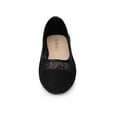thumbnail image 6 of BLISSFUL STEP Women's Lace Mesh Embroidery Round Toe Slip on Ballet Flat Black 10, 6 of 7