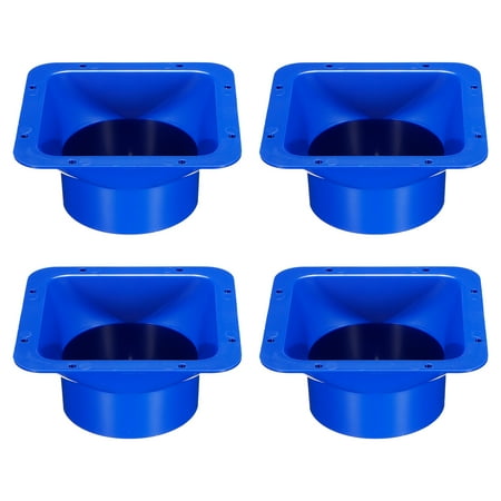 

Uxcell 4 ABS Square Duct Connector Flange Exhaust Hose Flange Ventilation Duct Blue 4 Pack
