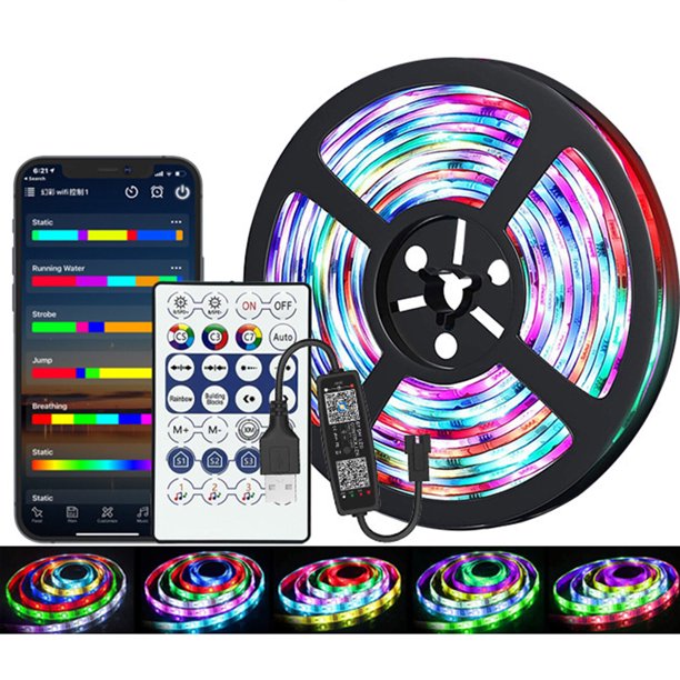Sincronización de música Tiras de luces que cambian de color Control de aplicaciones Tira RGB