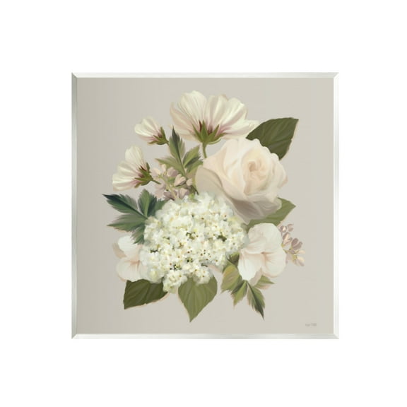 Stupell Industries Delicate Flower Blossom Arrangement Soft Mixed Botanicals Graphic Art Unframed Art Print Wall Art, Design by House Fenway