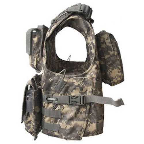 ALEKO Paintball Airsoft Chest Protector Tactical Vest Outdoor Sports Camouflage 