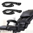 thumbnail image 1 of Reposabrazos universal para silla de oficina, 2 uds., reposabrazos de repuesto, ligero, portátil, sencillo, cómodo para silla de juegos, la mayoría de 4 agujeros, 1 of 8