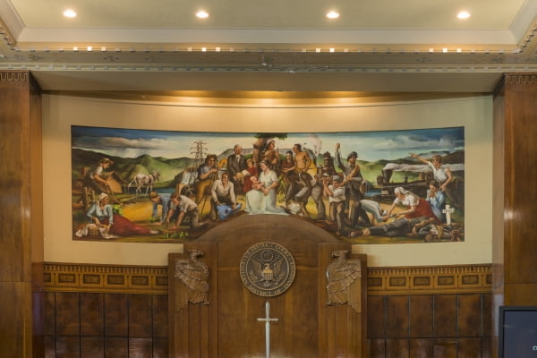 Print Courtroom. The Joel Solomon Federal Building And U.S. Courthouse