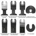 thumbnail image 5 of ODOMY 10/23PCS Mix Oscillating Saw Blades High Carbon Steel Saw Cut Blades Multimaster Blade Multi-tool Wood Cutting Tools Kit, 5 of 11