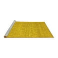 thumbnail image 2 of Ahgly Company Machine Washable Indoor Rectangle Oriental Yellow Industrial Area Rugs, 2' x 5', 2 of 4