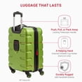 thumbnail image 2 of Juego de 3 piezas expandible Luggage SwissGear 7366 Hardside, color verde, 2 of 9