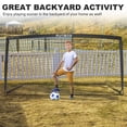 thumbnail image 6 of BOHEN 12x6FT/9x5FT/6x4FT Portable Metal Soccer Goal for Backyard with Carry Bag - Fun for Outdoor Indoor Training Games for Kids Adult, for Easy Storage and Transportation (9x5FT, 1 Piece, Black), 6 of 8