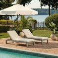 thumbnail image 2 of Safavieh Solano Outdoor Contemporary Patio Sunlounger with Cushion, 2 of 9